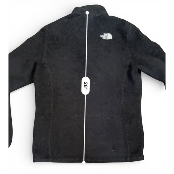 The North Face Women's Black Sherpa Fleece Jacket Full Zip Embroidere Logo Sz M - Picture 5 of 9